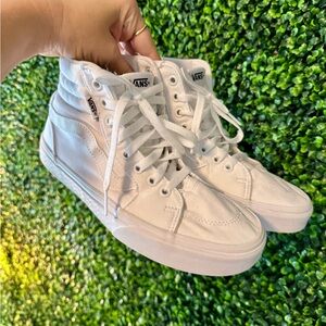 Vans White High-Top Sneakers